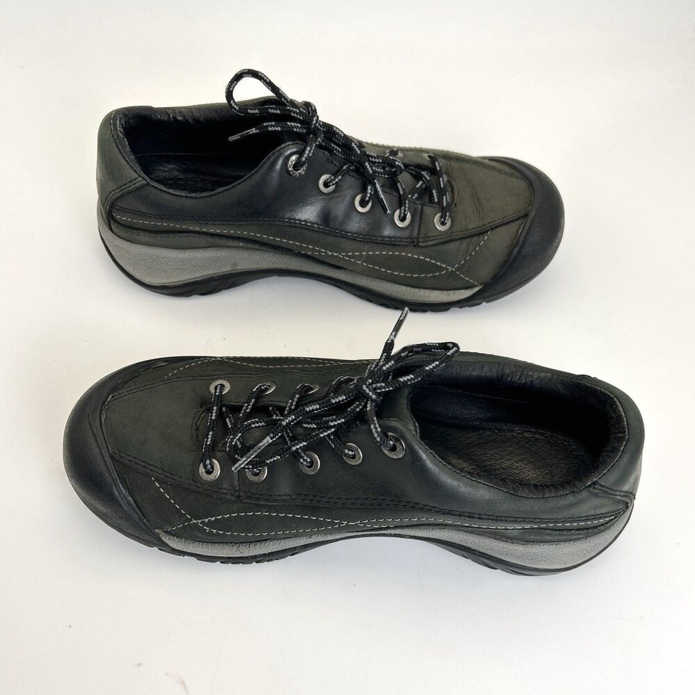 Keen Toyah Hiking Shoes Women’s Size 7.5 Black Leather Trail Walking Outdoors - Picture 6 of 8